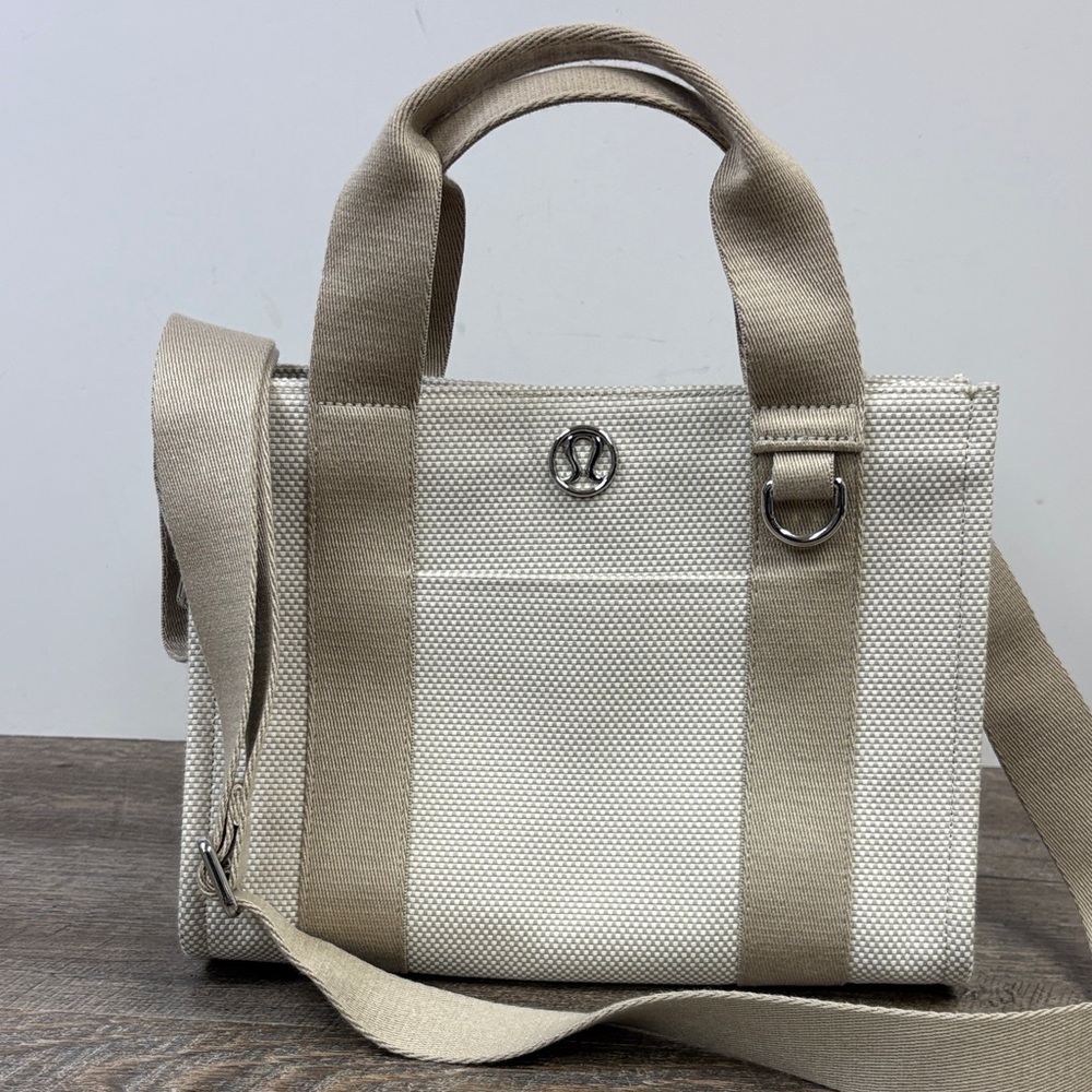 SOLD IN STORE Lululemon Mini Structured Canvas Crossbody Tote - Picture 1 of 9